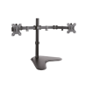 Klip Xtreme KPM-311 - Base - para 2 pantallas LCD - plástico, acero de alta calidad - negro - tamaño de pantalla: 13"-32" - sopo