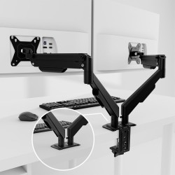 Klip Xtreme - Monitor mounting kit - Double 13"-32"