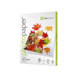 Klip Xtreme KPG-120 - Brillante - ANSI A (Letter) (216 x 279 mm) - 200 g/m² - 20 hoja(s) papel fotográfico brillante