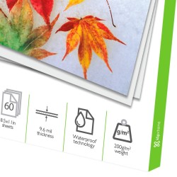 Klip Xtreme KPG-160 - Brillante - ANSI A (Letter) (216 x 279 mm) - 200 g/m² - 60 hoja(s) papel fotográfico brillante