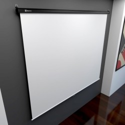 Klip Xtreme KPS-304 - Pantalla de proyección - instalable en el techo, instalable en pared - 120" (305 cm) - 4:3 - Matte White -