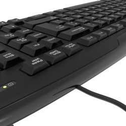 Klip Xtreme KKS-050S - Teclado - USB - español - negro azabache