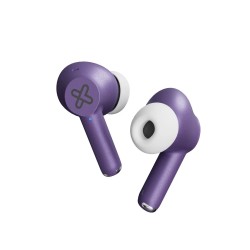 Klip Xtreme - True wireless earphones - Para Phone / Para Portable electronics / Para Tablet - Wireless - 17Hrs IPX Purple