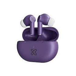 Klip Xtreme - True wireless earphones - Para Phone / Para Portable electronics / Para Tablet - Wireless - 17Hrs IPX Gray
