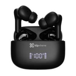 Klip Xtreme - True wireless earphones - Para Phone / Para Portable electronics / Para Tablet - Wireless - 26Hrs Hybdrid ANC Blac