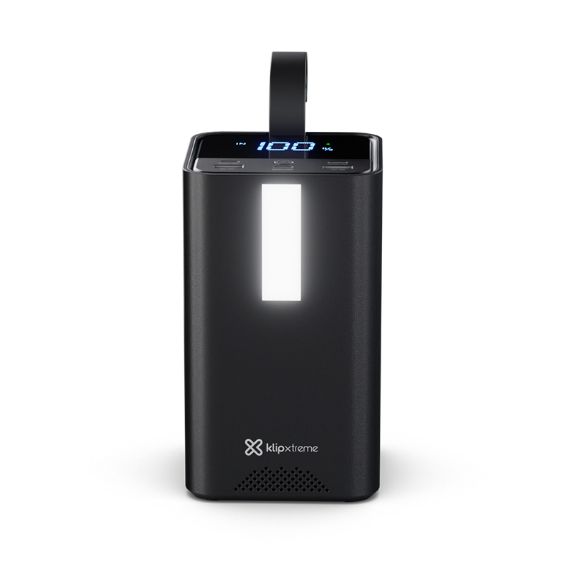 Klip Xtreme - Power bank - 24 pin USB-C - 2 x 4 pin USB Type A / 3 x 24 pin USB-C - Lithium polymer - Para Universal - 100W 50.0