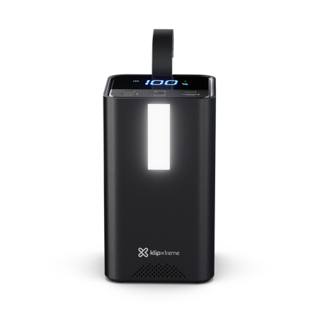 Klip Xtreme - Power bank - 24 pin USB-C - 2 x 4 pin USB Type A / 3 x 24 pin USB-C - Lithium polymer - Para Universal - 100W 50.0