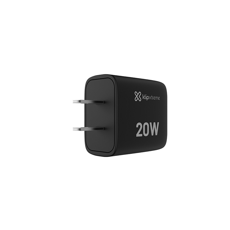 Klip Xtreme - Power converter / charger - 20 Watt - 24 pin USB-C - Cellular phone / Tablet - Wall - Para Smartphones, tablets, s