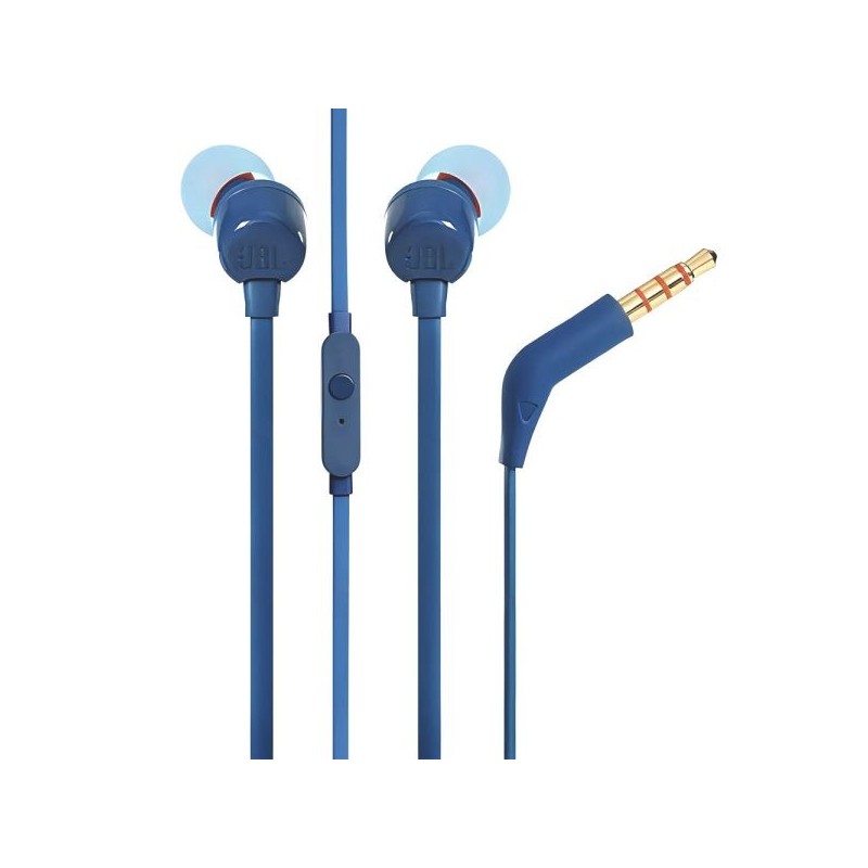 JBL - Headphones - T110 Wired In-ear Blue (S. Ame