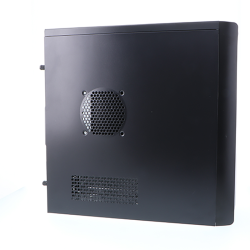 Xtech - Desktop - Micro ATX - All black - pc case 600W ps logo