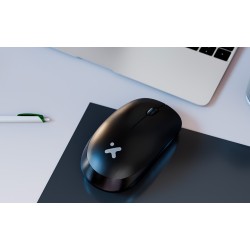 Xtech - XTM-309 - Mouse - 2.4 GHz - Wireless - Black - 3 buttons 1600 dpi