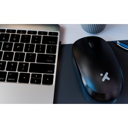 Xtech - XTM-309 - Mouse - 2.4 GHz - Wireless - Black - 3 buttons 1600 dpi
