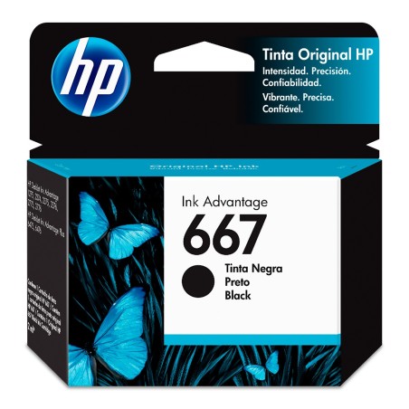 HP - 667 - Ink cartridge - Black - 3YM79AL