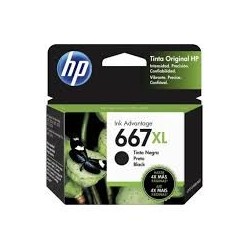 Cartucho de Tinta HP 667XL Negro – 3YM81AL