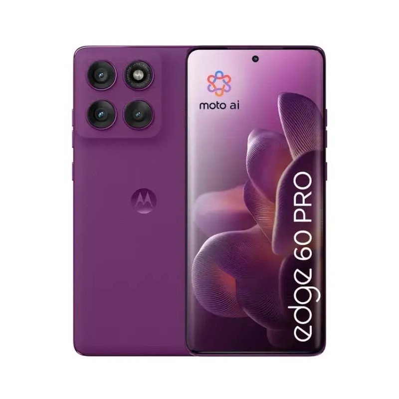 Motorola - 12 GB Edge 60 Pro - Smartphone - Android - 512 GB - Sparkling Grape - Touch - XT2507-1 - Includes charger 90W and Pro