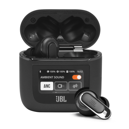 JBL Tour Pro 2 - Auriculares inalámbricos con micro - en oreja - Bluetooth - cancelación de sonido activo - negro
