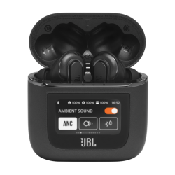 JBL Tour Pro 2 - Auriculares inalámbricos con micro - en oreja - Bluetooth - cancelación de sonido activo - negro