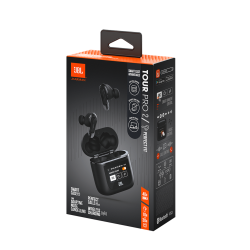 JBL Tour Pro 2 - Auriculares inalámbricos con micro - en oreja - Bluetooth - cancelación de sonido activo - negro