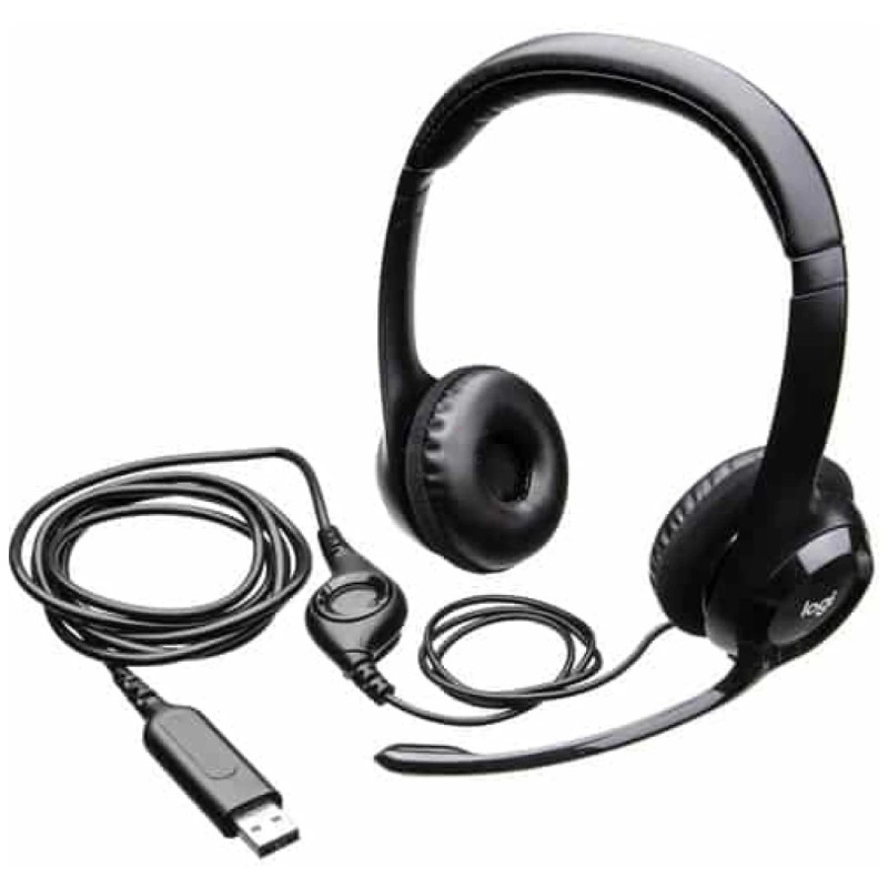 Logitech USB Headset H390 - Auricular - en oreja - cableado - USB