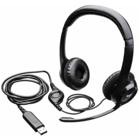 Logitech USB Headset H390 - Auricular - en oreja - cableado - USB