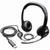 Logitech USB Headset H390 - Auricular - en oreja - cableado - USB