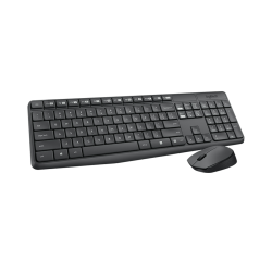 Logitech - Juego de teclado y ratón - MK235 - Español - Inalámbrico - USB - Negro