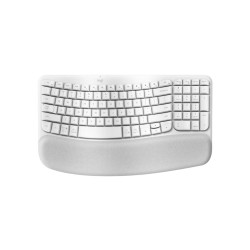 Logitech - Keyboard - Wave keys - Spanish - Off white