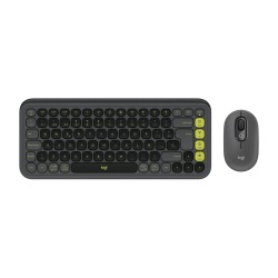 Logitech - Pop Icon Combo - Keyboard and mouse set - Spanish - Graphite