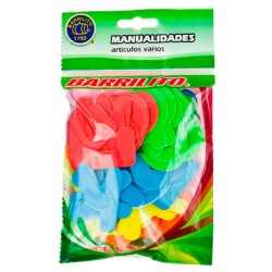 Barrilito calcomanias de foamy abecedario fs014 a-z 36 mm