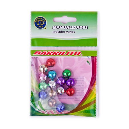 Barrilito cuentas de plastico cp018 12  mm 15 piezas