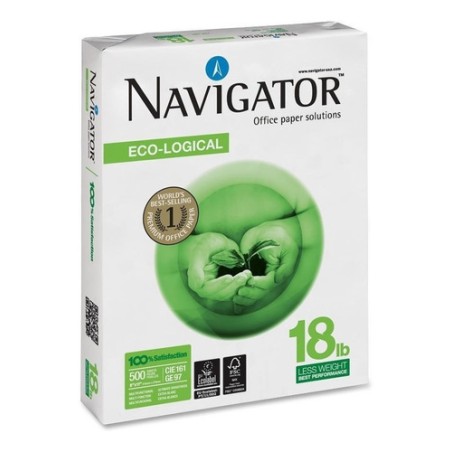 Navigator eco  caja 10 und resma 8 1/2 x 11 bond 18 Lb 500 H 70grs NEC0700010