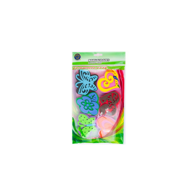 Barrilito set de sellos de foamy varias formas fs038