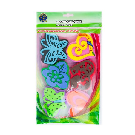 Barrilito set de sellos de foamy varias formas fs038